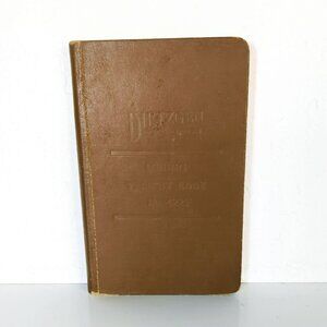 Vintage Dietzgen Mining Transit Book No. 422F Brown Cover
